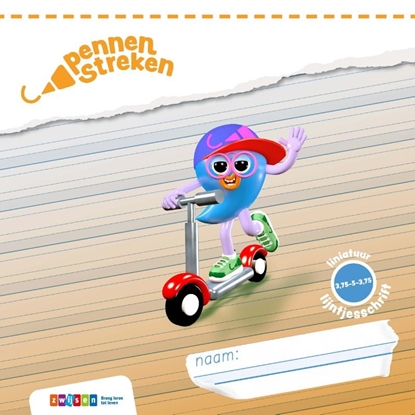 Afbeeldingen van Pennenstreken Groep 4 3,75-5-3,75 lijntjesschrift blokschrift (set 5ex)