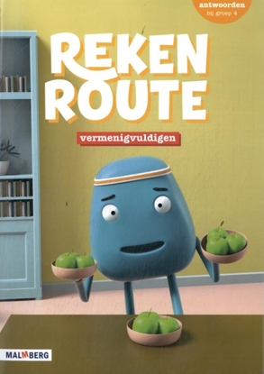 Afbeeldingen van Rekenroute vermenigvuldigen groep 4 antwoordenboek