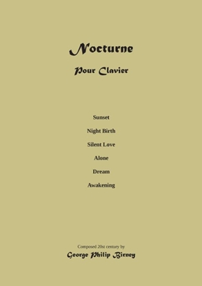 Afbeeldingen van Piano Nocturne: Composition Musical Score
