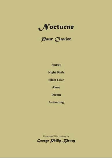 Afbeelding van Piano Nocturne: Composition Musical Score