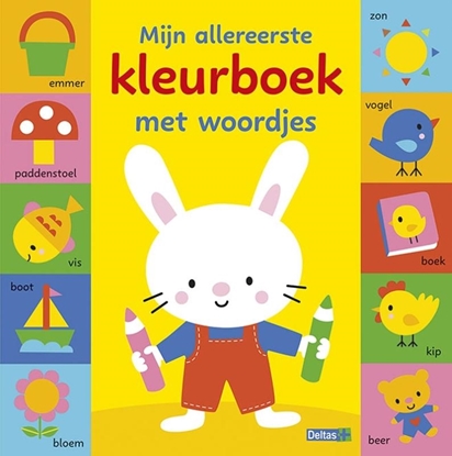 Afbeeldingen van Mijn allereerste kleurboek met woordjes