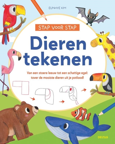 Afbeelding van Stap voor stap dieren tekenen