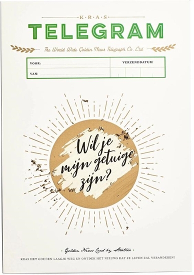 Afbeelding van Kras telegram getuige