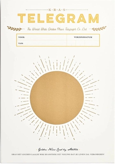 Afbeelding van Kras telegram trouwen