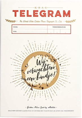 Afbeeldingen van Kras telegram kindje