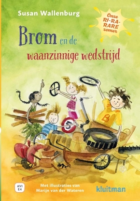 Afbeeldingen van Lekker lezen met Kluitman Onze RI-RA-RARE zomer. Brom en de waanzinnige wedstrijd