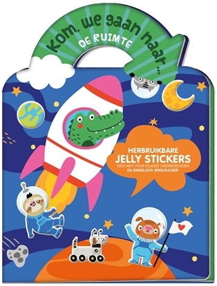 Afbeeldingen van Jelly stickerboek - Kom, we gaan naar... De ruimte
