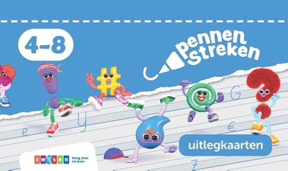 Afbeeldingen van Pennenstreken Groep 4-8 uitlegkaarten blokschrift