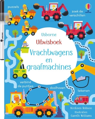 Afbeeldingen van Uitwisboek Vrachtwagens en graafmachines