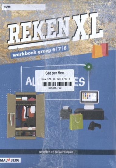 Afbeelding van RekenXL (set 5) groep 6/7/8 werkboek