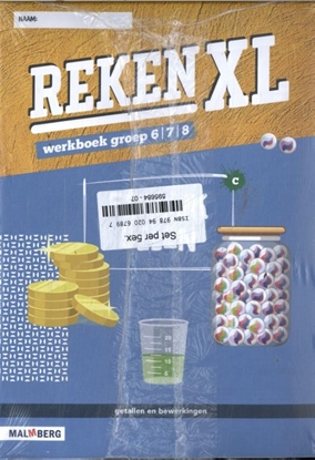 Afbeeldingen van RekenXL (set 5 ex) groep 6, 7, 8 werkboek