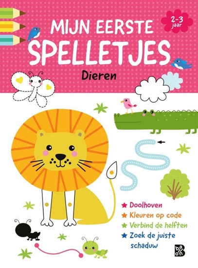 Afbeelding van Mijn eerste spelletjesblok Mijn eerste spelletjes: Dieren (2-3 jaar)
