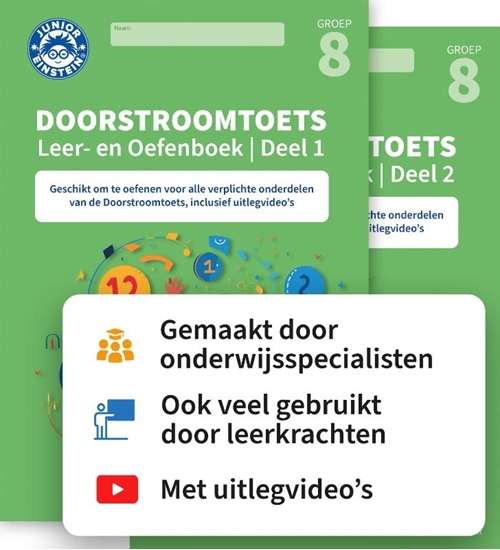 Afbeelding van Doorstroomtoets Leer- en Oefenboeken | Deel 1 en 2