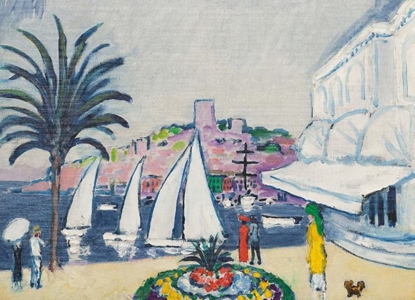 Afbeeldingen van Puzzel (1.000 stukjes): Gezicht op het casino in Cannes, Kees van Dongen, Singer Laren