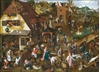 Afbeelding van Puzzel (1.000 stukjes): Spreekwoorden, Pieter Brueghel II