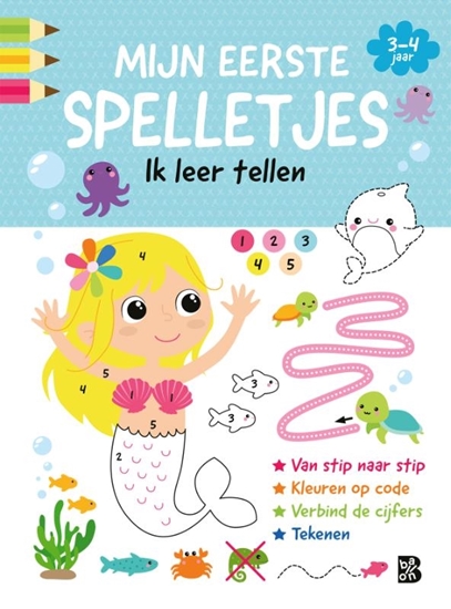 Afbeelding van Mijn eerste spelletjesblok Ik leer tellen 3-4 jaar