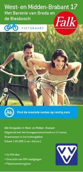 Afbeelding van Falkplan fietskaart Fietskaart 17. West - Midden Brabant