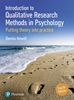 Afbeelding van Introduction to Qualitative Research Methods in Psychology