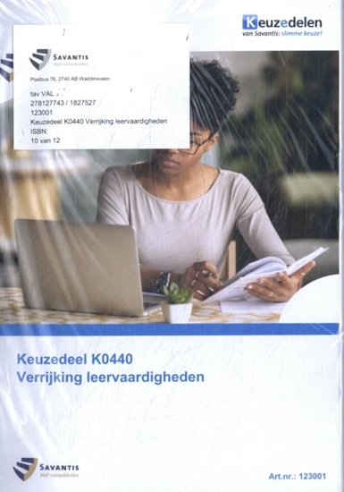 Afbeelding van Keuzedeel K0440 Verrijking leervaardigheden (folio versie