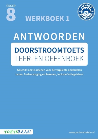 Afbeelding van Deel 1 Doorstroomtoets groep 8 antwoorden Werkboek 1