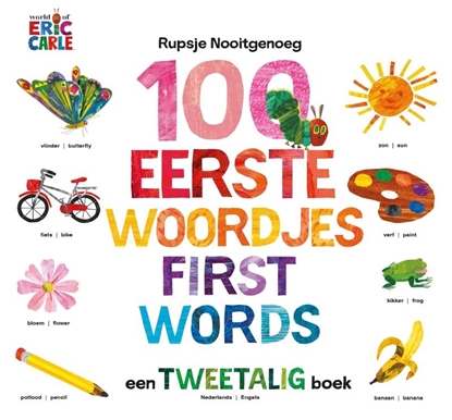 Afbeeldingen van Rupsje Nooitgenoeg 100 eerste woordjes / First Words