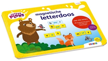 Afbeeldingen van Letterplons magnetische letterdoos