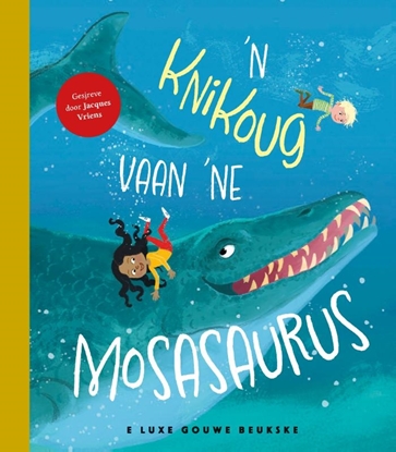 Afbeeldingen van 'n Knikoug vaan 'ne mosasaurus