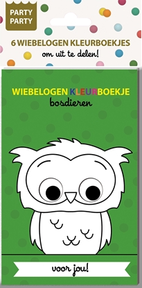 Afbeeldingen van Party Party 6 Wiebelogen Kleurboekjes - Bosdieren