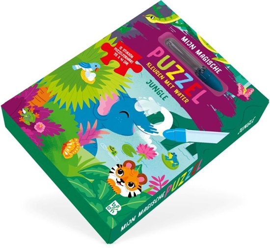 Afbeelding van Kleuren met water Mijn magische puzzel: jungle