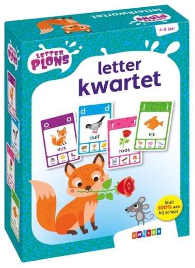 Afbeelding van Letterplons letterkwartet