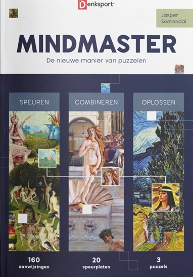 Afbeelding van Denksport Puzzelboek Mindmaster Puzzelen - thema kunst