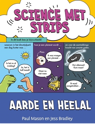 Afbeeldingen van Science met strips Aarde en heelal