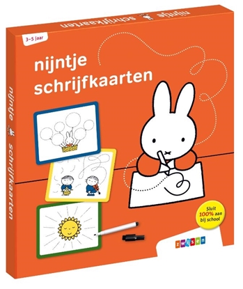 Afbeeldingen van Nijntje edutainment nijntje schrijfkaarten