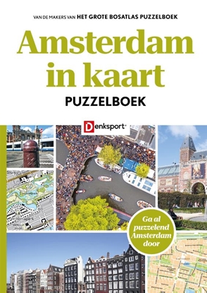 Afbeeldingen van Denksport Puzzelboek Het Amsterdam in kaart Puzzelboek