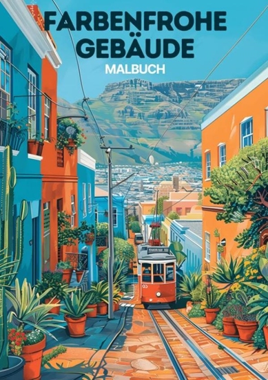 Afbeelding van Malbuch - Farbenfrohe Gebäude