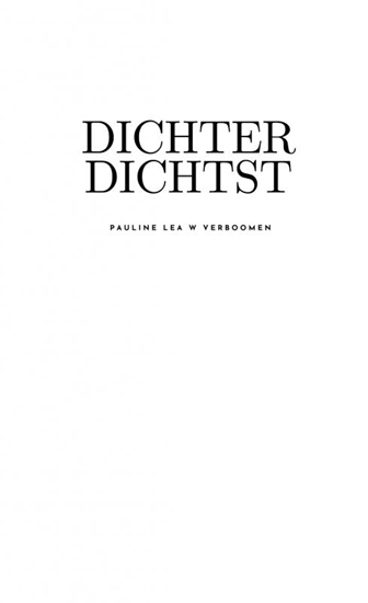Afbeelding van Dichter Dichtst