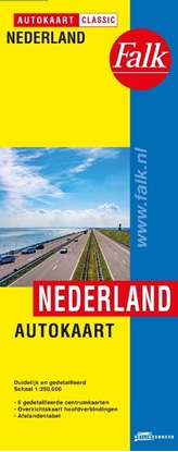 Afbeeldingen van Falkplan autokaart Autokaart Nederland Classic
