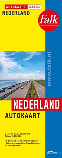 Afbeelding van Falkplan autokaart Autokaart Nederland Classic