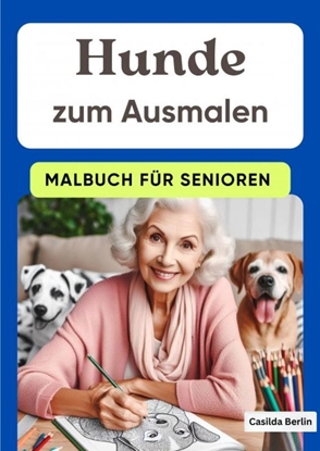 Afbeeldingen van Hunde zum Ausmalen - Malbuch für Senioren