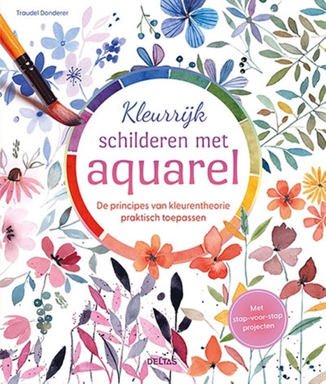 Afbeelding van Kleurrijk schilderen met aquarel