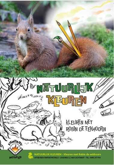 Afbeelding van Robin de eekhoorn Natuurlijk kleuren