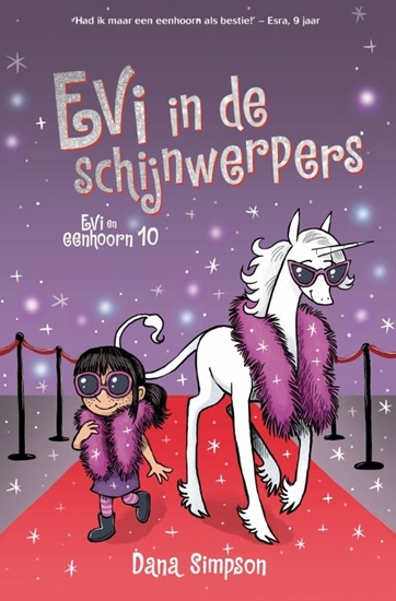 Afbeelding van Evi en eenhoorn Evi in de schijnwerpers