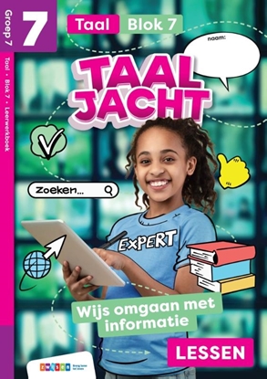 Afbeeldingen van Taaljacht Groep 7 blok 7 taal leerwerkboek
