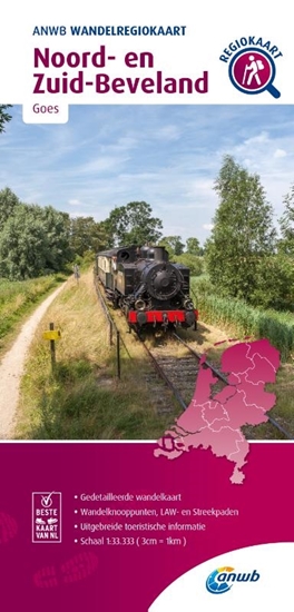 Afbeelding van ANWB Wandelregiokaart Noord- en Zuid-Beveland
