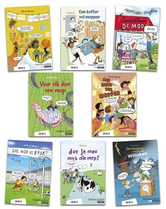 Afbeeldingen van Toneellezen Pakket Toneellezen Moppen groep 3 en 4 (8 titels)