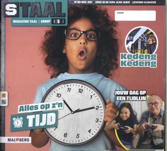 Afbeelding van Staal 2 groep 5 thema 8 Taal magazine Tijd