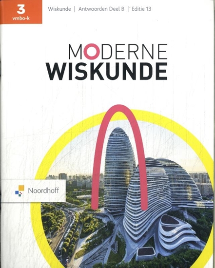 Afbeelding van Moderne Wiskunde 3 vmbo-k Antwoordenboek B