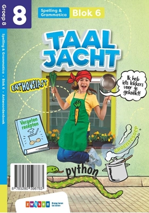 Afbeeldingen van Taaljacht Groep 8 blok 5-6 spelling & grammatica Werkboek