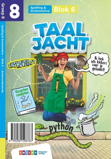 Afbeelding van Taaljacht Groep 8 blok 5-6 spelling & grammatica Werkboek