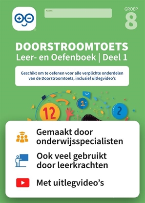 Afbeeldingen van Deel 1 Doorstroomtoets 1 groep 8 Leer- en Oefenboek